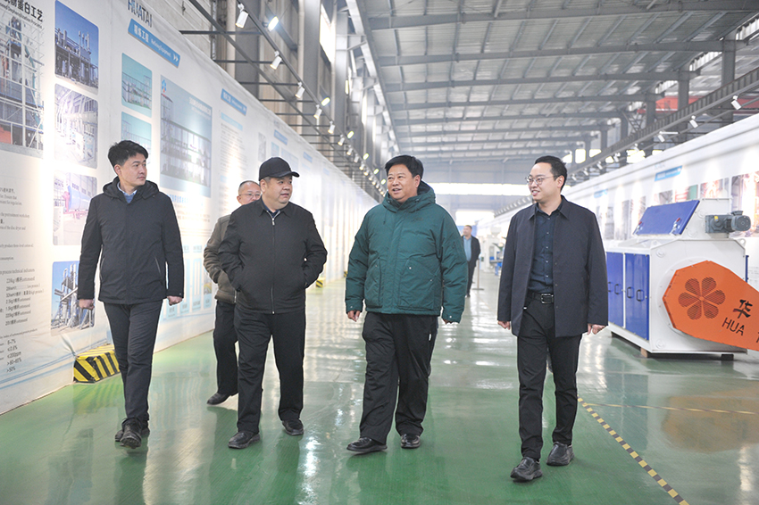 魯花集團執行總裁杜祖波一行赴華泰智能裝備集團考察 探討花生制油項目的深度合作