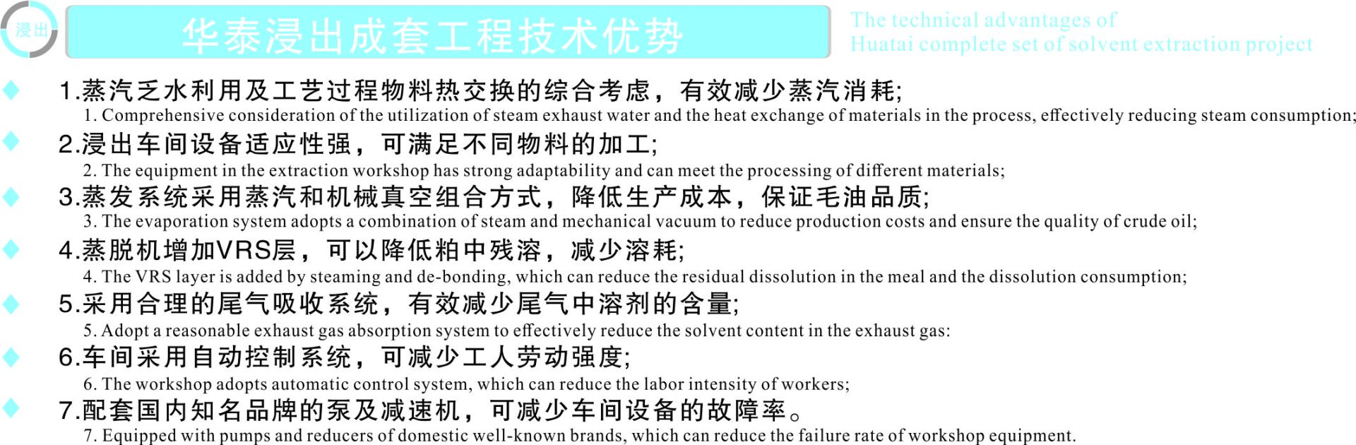 華泰浸出設(shè)備優(yōu)勢圖